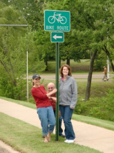 On the hunt for a bike route sign