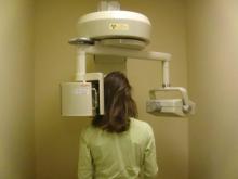 Alex getting a Pano x-ray.  