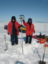 Sea ice drilling