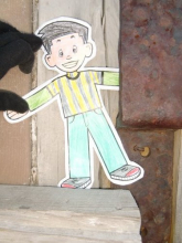 Flat Stanley at Shackleton's Hut