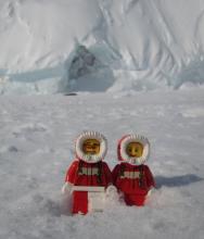 Bruce Bulkfigure and Molly Minifig  nearMt. Erebus. 