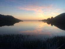 sunset in the Marin Headlands