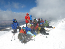 On the summit, 12,270 feet