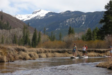 Springtime on the Roaring Fork River near Aspen, Colorado