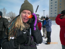 Me and a satellite phone