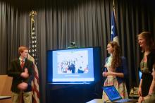 JASE team presenting at US embassy in Santiago 