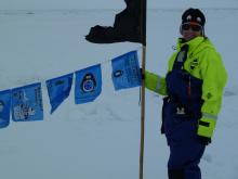 Anne Marie and School Flags