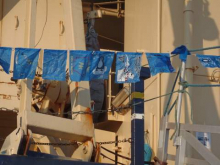 Flags on the Aft Deck