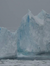 Iceberg With Blue Streaks