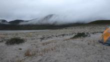  Clouds hanging low over camp