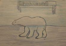 Honorable Mention Deborah Caitlyn's polar bear flag