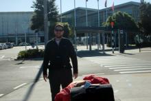 Leaving Christchurch airport on my way to the International Antarctic Center.