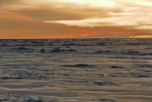 False sunrise in the Arctic Ocean