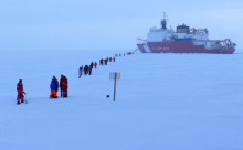 USCGC Healy at the North Pole 7 Sept. 2015