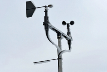 Aerosol sampler anemometer & wind vane