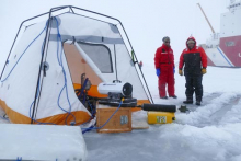 Heating an Arctic Oven tent 