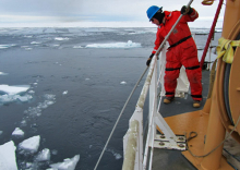 Bill Wielding Ice Pole