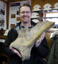 Bill with a Mammoth Scapula