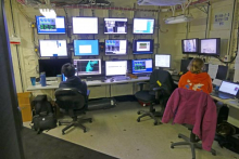 John Winters and Joseph Gum in Computer Lab