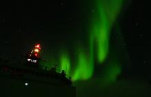 Aurora Borealis & USCGC Healy