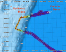 Healy Track & Multibeam in Canada Basin & Northwind Ridge