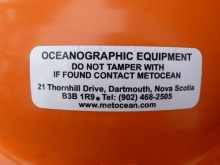 Drift Buoy Label