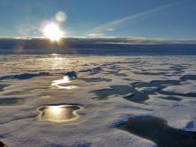 Sunrise in Eastern Canada Basin