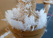 Hoarfrost Crystals on Railing