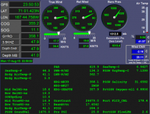 Tabulated Meteorological Display Screen-shot