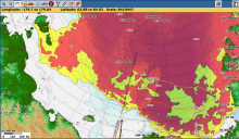 Map Server Screen-shot Showing Nearby Marginal Ice Zone