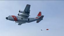 Air-To-Sea Drop From Coast Guard C130