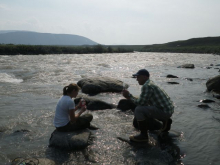 Sampling the Sagavanirktok River 