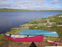 Canoes at Toolik Boat Dock