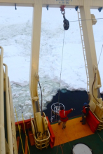 CTD in the ice hole