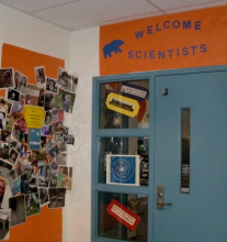 Carol Scott's classroom door