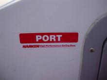 Port side of the sailboat