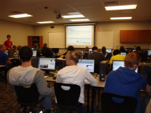 High School computer lab