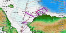 Current location map from the Healy Map Server showing the Wainwright Line