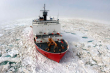 USCG Healy in Ice