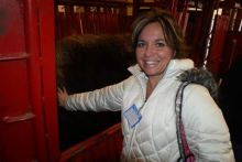 Chantelle and Bernie the Muskox