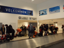 Hikers in Svalbard Airport