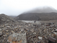 The cirque near Linne glacier of rock and ice!