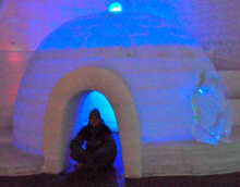 Ice museum igloo