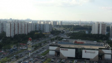 The shopping center near the hotel