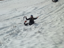 Helena sledding!