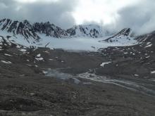 View of Linnebreen from LIA moraine