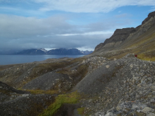 Atop rock glaciers.