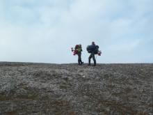 On the ridge with gear one last time, Helena and Dion...