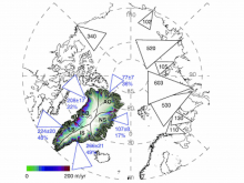 Scaled magnitude of fresh water flux