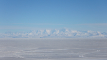 View across the sea ice from McMurdo